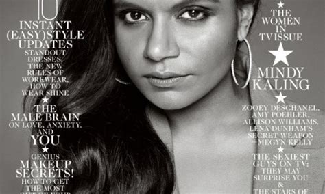 Mindy Kalings Elle Cover Appears To Hide Her Skin Colour And Body Type