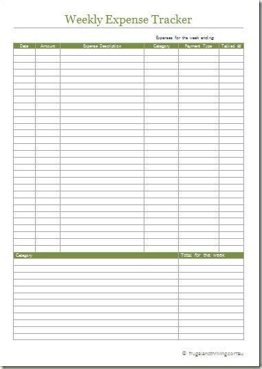 Free Printable Expense Tracker Take Control Of Your Spending