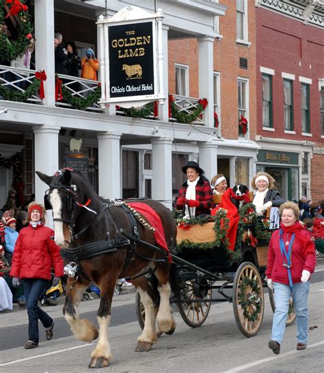 Over One Hundred Horse Drawn Antique Carriages In Historic Christmas