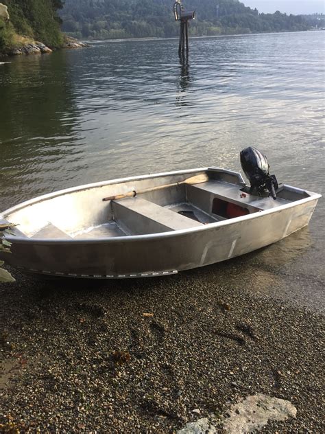 12 Foot Welded Aluminum Boat The Skiff Was Built From Online Plans