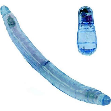 Flexible Bendable Vibrating Double Ended Dildo Vibrator Vaginal Anal Dp Sex Dong Ebay
