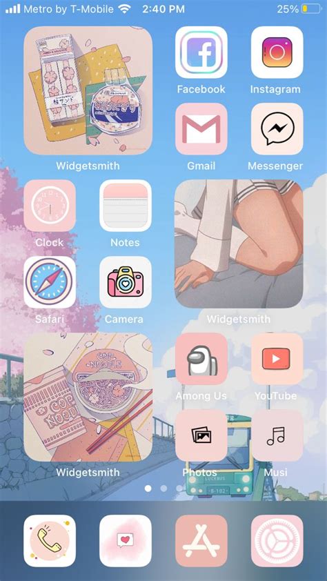 Cute Aesthetic Pink Widget Ios 14 🎀🎀🎀 Iphone Hacks Homescreen Iphone