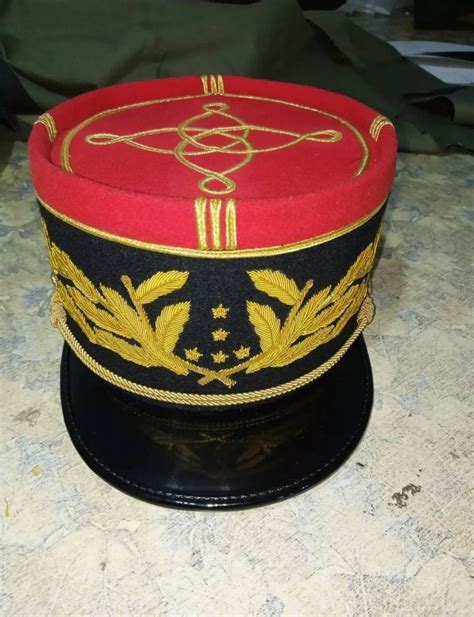 French Military Kepi France Army Embroidery Cap Reproduction Etsy