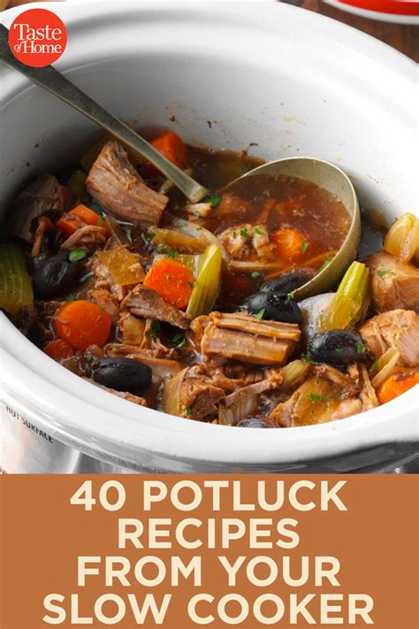 Collection by cris goodeness gracious • last updated 4 days ago. 40 Potluck Recipes from Your Slow Cooker | Potluck recipes ...