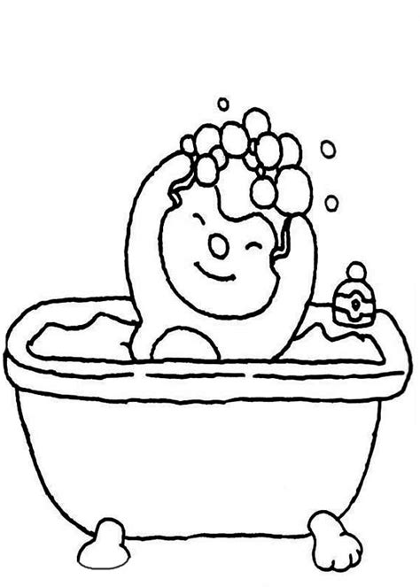 Take A Bath Coloring Pages Coloring Pages