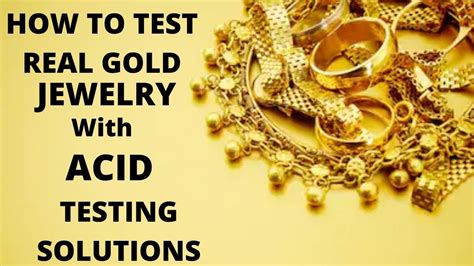 Iron pyrite is attracted to magnets, but real gold is not magnetic. How to Test Real Gold Jewelry with ACID - YouTube