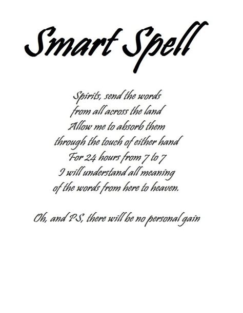 Smart Spell Magick Book Witchcraft Spell Books Wiccan Spell Book