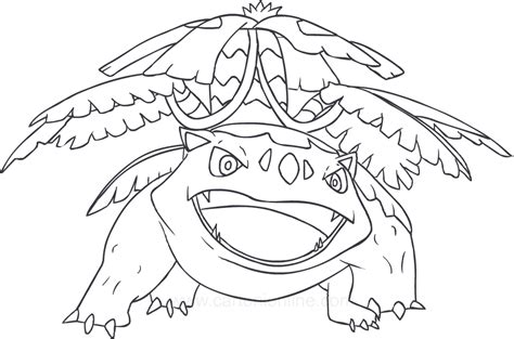 Download and print these venusaur coloring pages for free. Drawing Venusaur of the Pokemon coloring page
