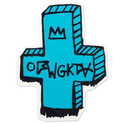Ofwgkta Cross Logo Sticker