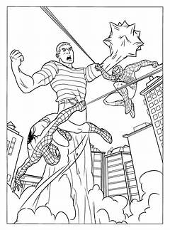 Color The City Crimson Spider Man Coloring Pages For The Urban Jungle