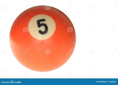 Pool Ball Number Five Royalty Free Stock Photo Image 5236665