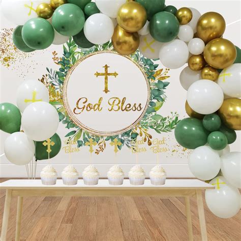Buy Baptism Decorations First Communion Decorations Bautizo Party With