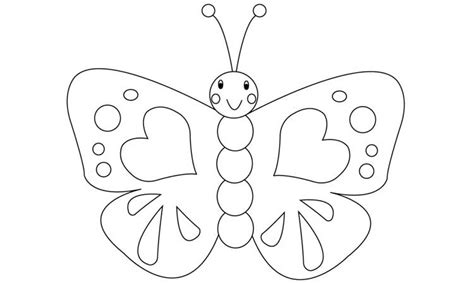 Onlinelabels clip art simple butterfly source: Populer 32+ Gambar Kupu Kupu Untuk Diwarnai
