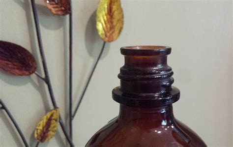 Vintage 1940s Owens Illinois Brown Bottle Amber Glass Great Etsy