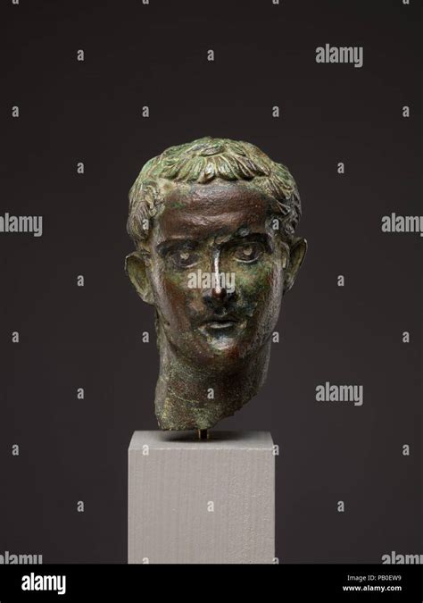 Bronze Portrait Head Of The Emperor Gaius Caligula Culture Roman