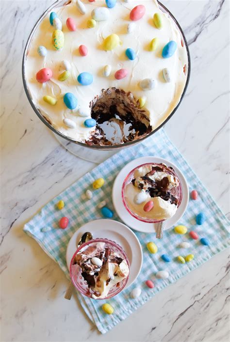 Celebrate easter with one of these beautiful easter desserts. Easter Trifle - Bake at 350°