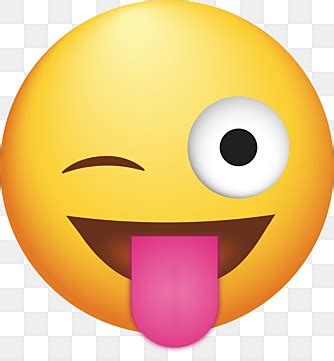 Tongue Out Emoji Clipart PNG Images Face With Stuck Out Tongue Emojie Emojie Illustration