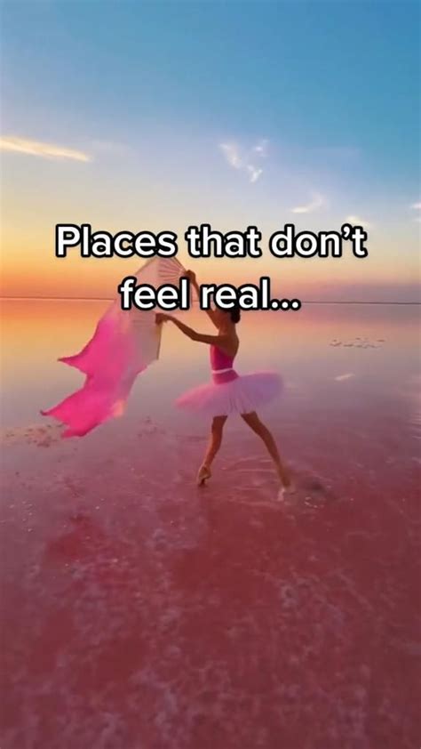 A Woman Holding A Pink Umbrella On Top Of A Beach With The Words Places