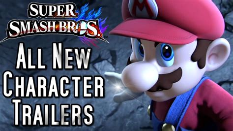 Super Smash Bros All New Character Trailers Youtube