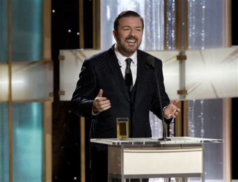 Ricky Gervais At The Golden Globes Too Far Movie Fanatic
