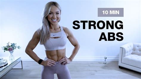 10 Min Strong Abs And Core Workout With Dumbbell Caroline Girvan