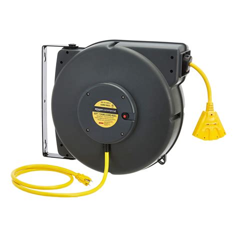 Buy Amazoncommercial Extension Cord Reel Heavy Duty Retractable Long