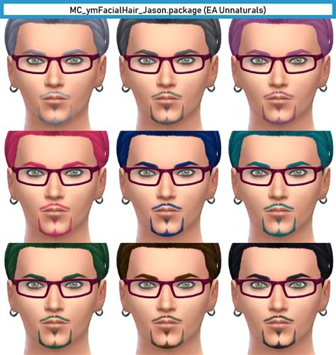 Facial Hair Jason By Monochaos Monochaoss Sims 4 Cc Blog