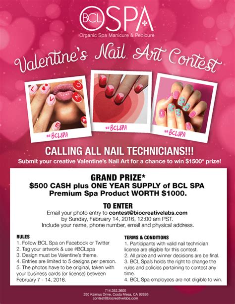 Bcl Spa Valentines Day Nail Art Contest