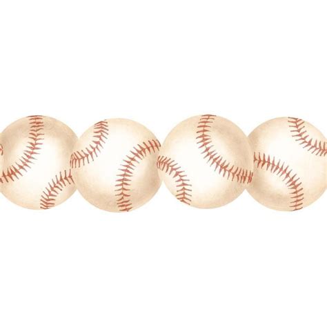 Four Baseballs Lined Up In A Row On A White Background