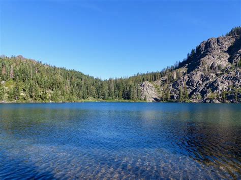 Homer Lake Plumas National Forest Northern California Stock Image