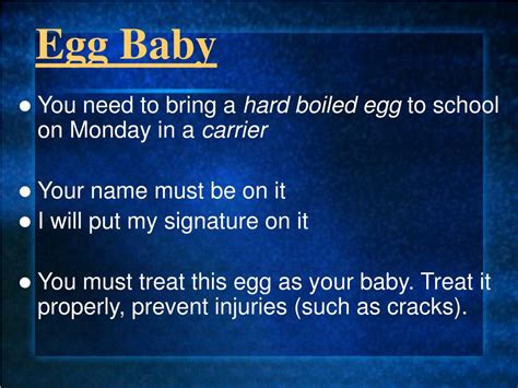 Ppt The Egg Baby Project Powerpoint Presentation Free Download Id