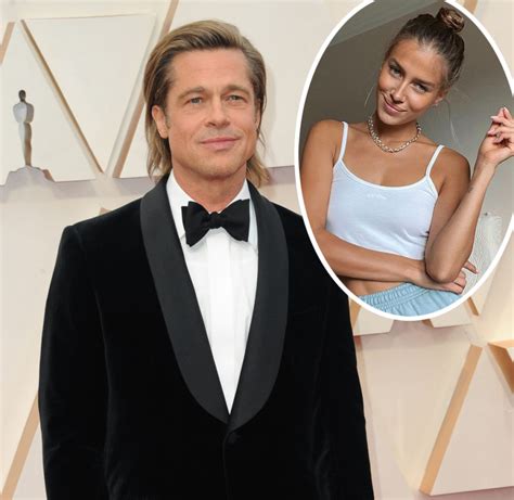 has brad pitt been low key dating his 27 year old model girlfriend for nine months perez hilton
