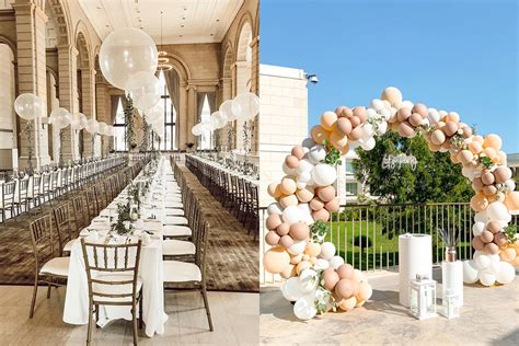 Decoración para boda civil sencilla en casa con globos