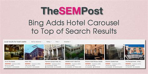 Bing Adds Hotel Carousel To Top Of Search Results