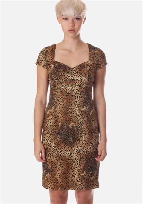 Cheetah Womens Starlet Dress Brown