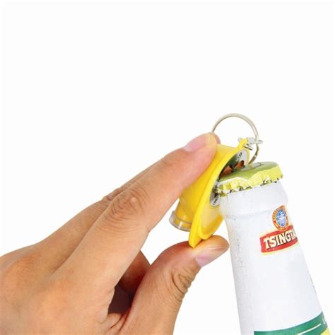 Keychains Promotional Safety Helmet Bottle Opener Keychain
