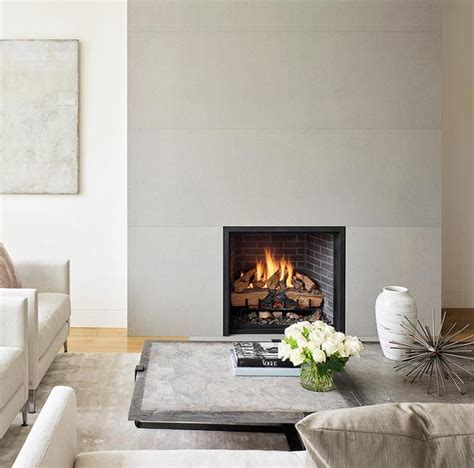 A Modern Minimalist Fireplace Surround Contributes To The Quiet
