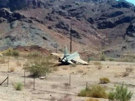 F 16 Attempting Emergency Landing At Lake Havasu Arizona Departs