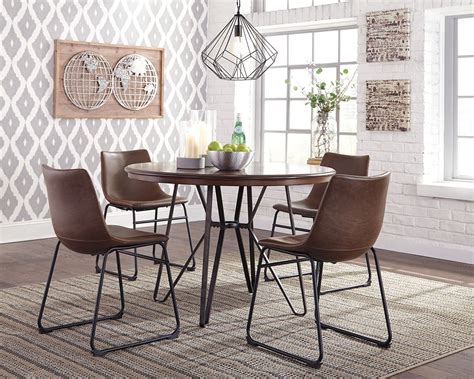 Centiar Two Tone Brown Round Dining Room Table