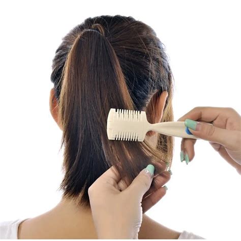 Durable Hair Cutting Trimmer Comb Razor Blade Comb For Thinning Bangs