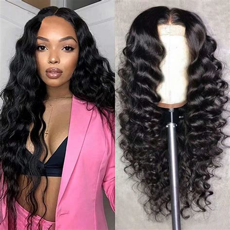 Amazon Com Oulaer Hair HD Invisible Lace Loose Deep Wave 13x4