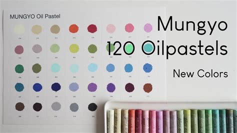 New Colors Of Mungyo 120 Oilpastelsi I 문교 오일파스텔 120색 중 추가색 I Color