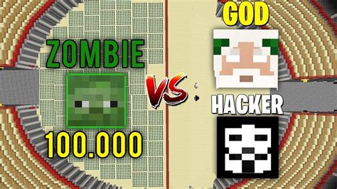 Minecraft Battle Noob Vs Pro God And Hacker Vs 100000 Clone Zombie
