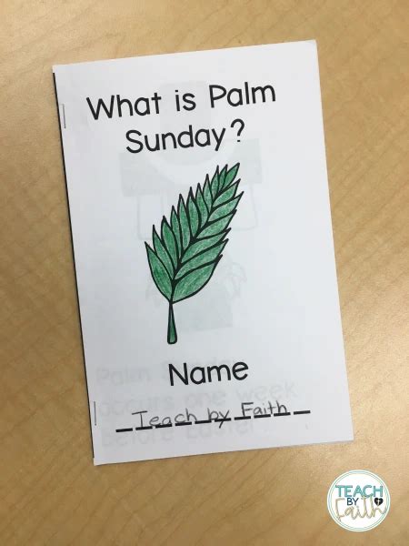 Pin By Brittney Alyssa On Lent To Easter Palm Sunday Mini Books