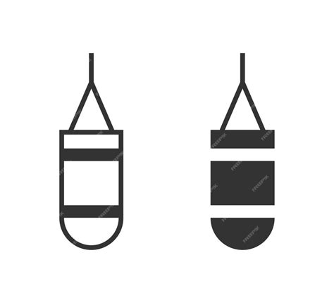 Premium Vector Boxing Bag Icon Simple Design Vector Illustration