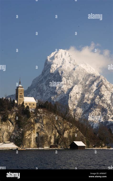 Johannesberg Chapel And Traunstein Austria Stock Photo Alamy