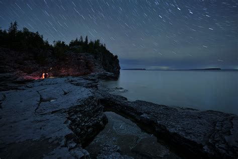 Tobermory Star Trail Travel And Landscape Photography