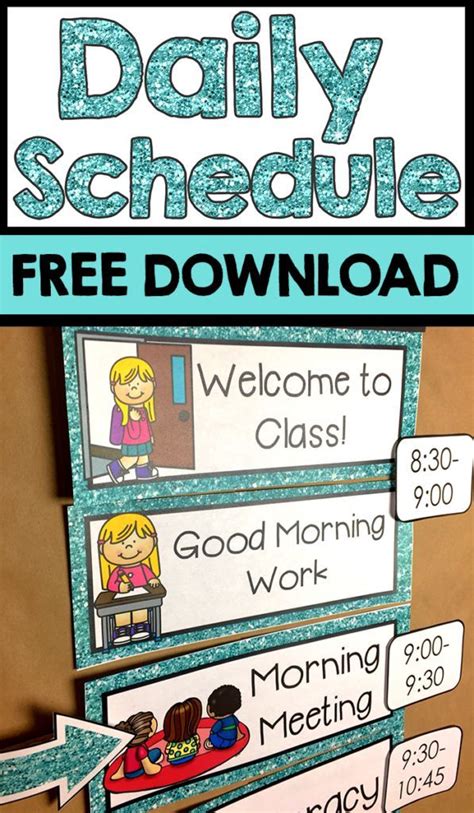 Daily visual schedule for kids free printable this incredible daily visual schedule is exactly what everyone needs. Setting up a Kindergarten Schedule | Kindergarten schedule ...