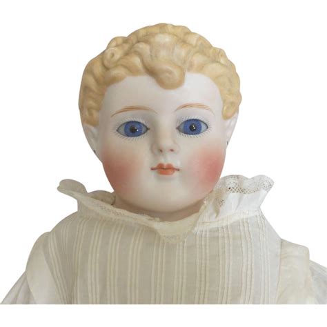 simon and halbig parian type bisque head doll with blue glass eyes sale pending at ruby lane