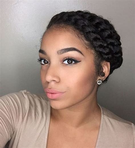 Also, this hairdo doesn't require additional care, and it's very convenient for a busy lady. 11 Natural Hair Flat Twist Styles to Try In 2020 | ThriveNaija in 2020 | Twist hairstyles ...